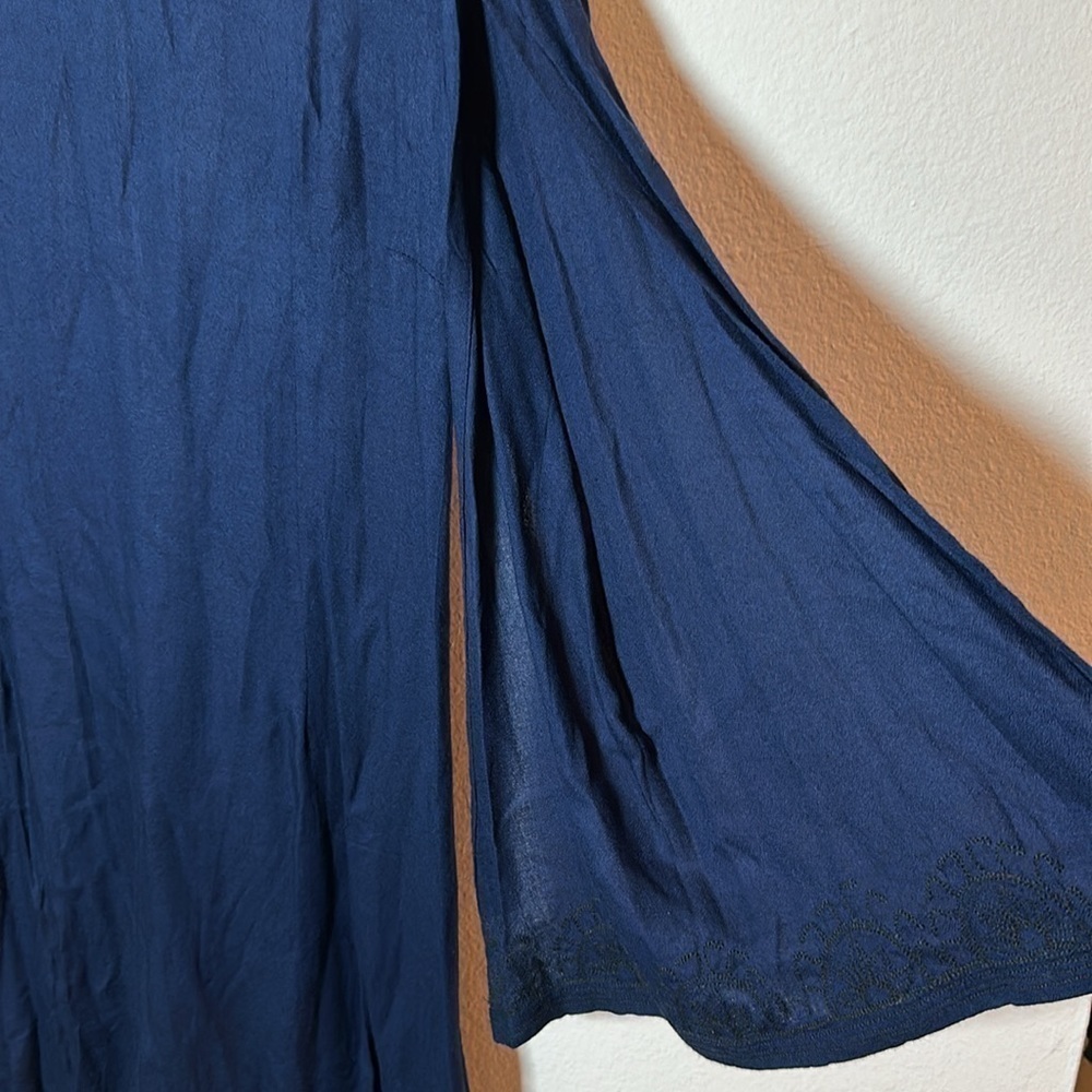 Cleobella Blue Bengal Embroidered Boho Mini Dress Sz.S NWT! - Picture 7 of 11